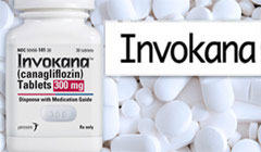 invokana pill bottle and pills