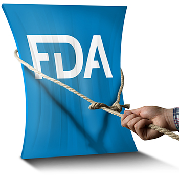 Hand with lariat controlling FDA logo